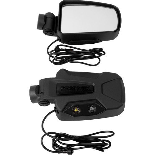 Seizmik Mirrors - Pursuit Night Vision - Side View - Rectangle - Black - Pro Fit 56-18088Kit