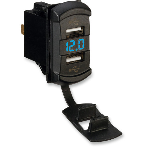 Moose Utility Dual Usb Charger With Voltage Monitor Usb-Dvm Moose Utility Dual Usb Charger With Voltage Monitor Usb-Dvm