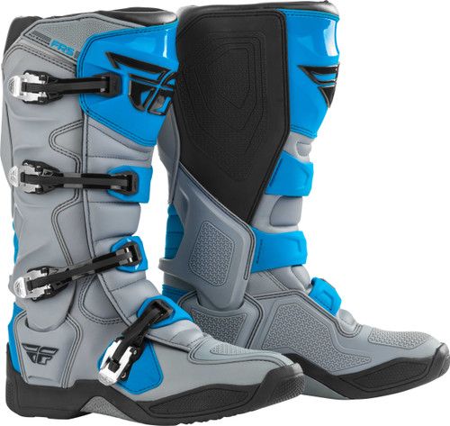 Fly Racing 364-71108 Fly Racing Fr5 Boots Grey/Blue Sz 08 364-71108