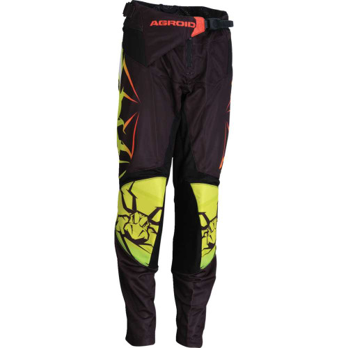 MOOSE RACING 29032565 Youth Agroid Mesh Pants - Hi-Viz/Black - 28 2903-2565