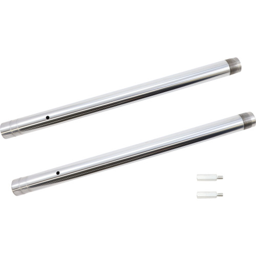 Custom Cycle Engineering Fork Tubes - 43 Mm - +2" Length - Ultra Chrome - Inverted 710110