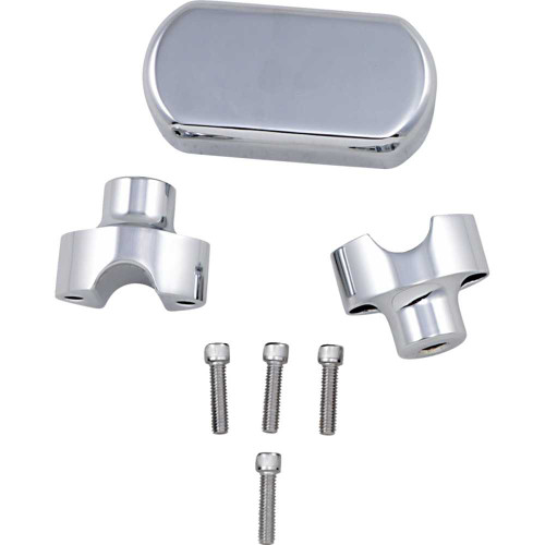 LA CHOPPERS LA744201 La Choppers Risers - Solid Top - 1-1/2" - Chrome La-7442-01