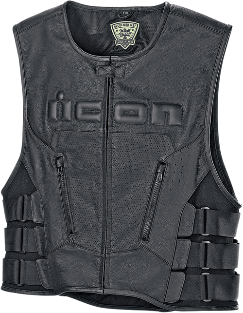 ICON 2830-0391 Icon Regulator D3O Vest - Black - S/M