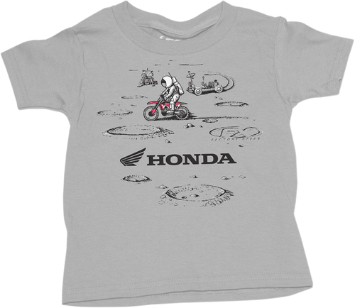 Factory Effex Toddler Honda Lunar T-Shirt - Heather Gray - 3T 22-83322