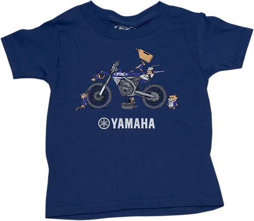 FACTORY EFFEX 2283224 Factory Effex Toddler Yamaha Pit Crew T-Shirt - Navy - 4T 22-83224