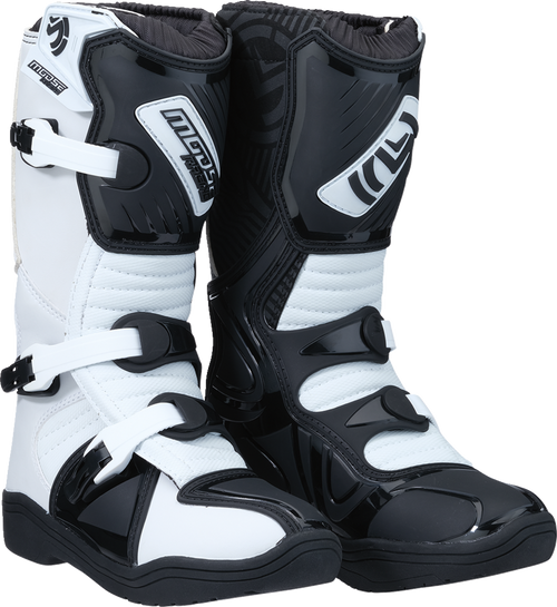 MOOSE RACING 34110432 Moose Racing M1.3 Boots - Black/White - Size 3 3411-0432