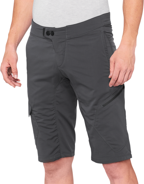 100% 4002900009 100% Ridecamp Shorts - Charcoal - Us 32 40029-00009