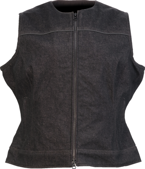 Z1R Z1R Women'S Denim Vest - Black - 2W