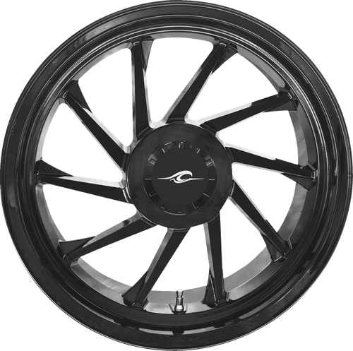 COASTAL MOTO 3D-HURL-187T-SB Coastal Moto Wheel Rear Left Hurricane 3D Trike 18" Solid Black 3D-Hurl-187T-Sb