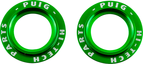 PUIG HI-TECH PARTS 20271V Puig Hi-Tech Parts Axle Slider Rings Univ Green 20271V
