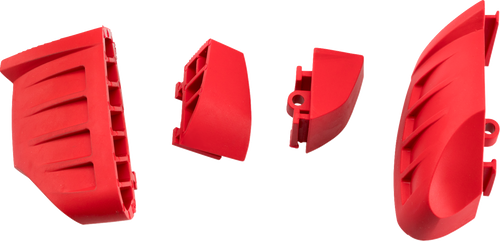 PUIG HI-TECH PARTS 20872R Puig Hi-Tech Parts Sliders Pro 2.0 Bumpers Red 20872R