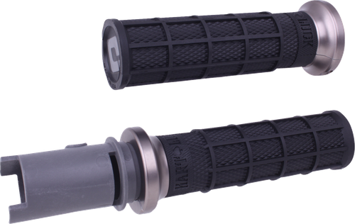 ODI V31HTC-BH-H Odi Grips Lock On Hart Luck Waffle Hd Cvo Blk/Gun/Gry V31Htc-Bh-H