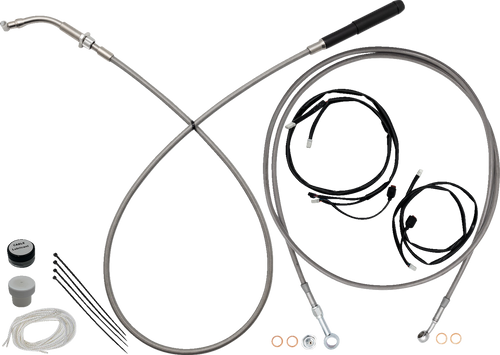 FAT BAGGERS INC. 249016 Fat Baggers Inc. Ez Instl Kt Upper Cltch Cbl, Brk Ln, For 16" Hbar, Stnls 249016