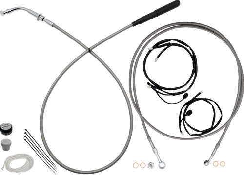 FAT BAGGERS INC. 249014-C Fat Baggers Inc. Ez Instl Kt Upper Cltch Cbl, Brk Ln, For 13-14" Hbar, Stnls 249014-C