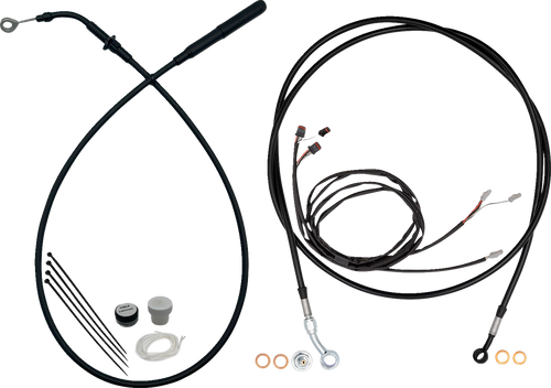 FAT BAGGERS INC. 219016-B Fat Baggers Inc. Ez Instl Kt Upper Cltch Cbl, Brk Ln, For 16" Hbar, Black 219016-B