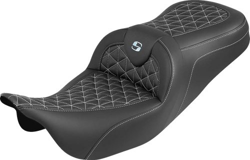 SADDLEMEN 808-07B-21005 Saddlemen Seat Roadsofa Tri Gripper Silver Stitch 808-07B-21005