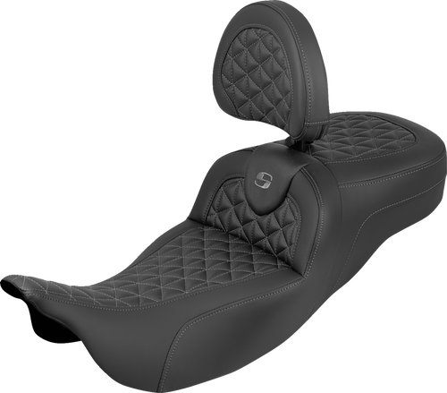 SADDLEMEN 808-07B-211B2 Saddlemen Seat Roadsofa Tri Gripper W/Db Grey Stitch 808-07B-211B2