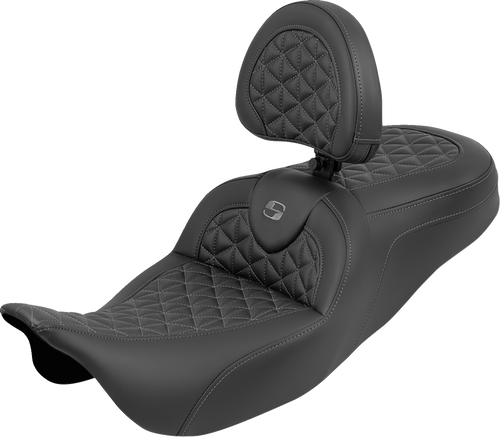 SADDLEMEN 808-07B-210B2 Saddlemen Seat Roadsofa Tri Gripper W/Grey Stitch 808-07B-210B2