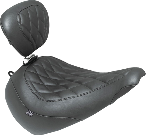 Mustang Seat Solo Wide Tripper W/ Backrest Breakout 89027