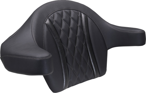 Mustang Pad Backrest Tpak Dlx Diam Gun Metal Gray Thread 88430Gm