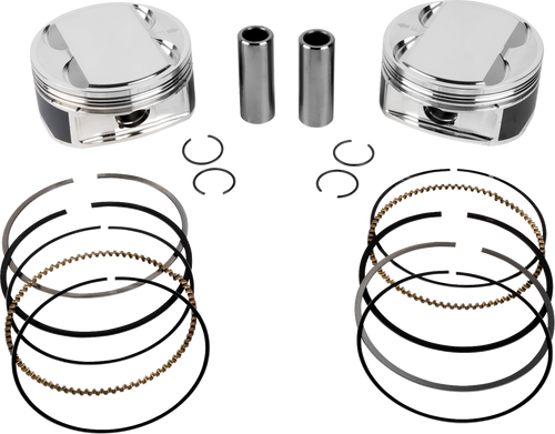 Je Pistons Piston Kit Hd M8 114 4.125 Bore 4.375 Stroke 11.5:1 398729