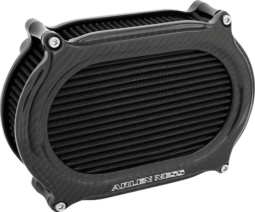 Arlen Ness Air Cleaner Kit Stage 2 Oval Carbon Fiber 600-219