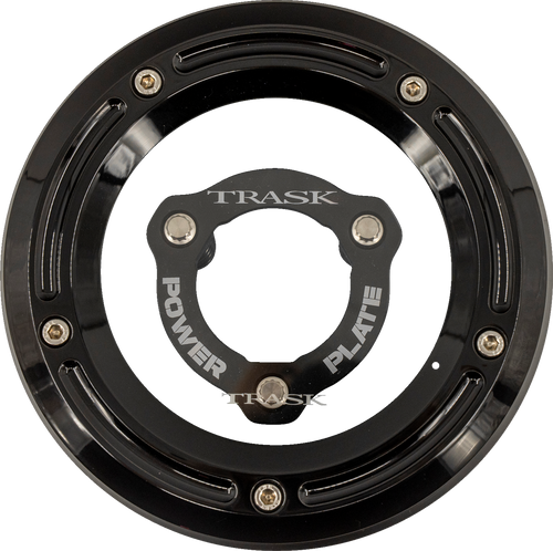 TRASK TM-0051-BK-BK Trask Derby Cover And Power Plate Kit M8 Fl Blk/Blk Tm-0051-Bk-Bk