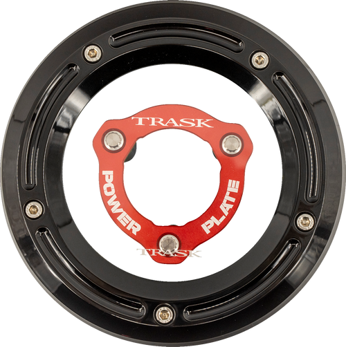 TRASK TM-0051-BK-RD Trask Derby Cover And Power Plate Kit M8 Fl Blk/Red Tm-0051-Bk-Rd