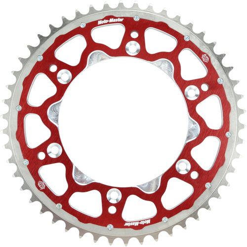 Moto-Master Fusion Series Dual Ring Sprocket (Red, 520-51T) Honda 620023351