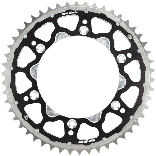 MOTO-MASTER 620073248 Moto-Master Fusion Series Dual Ring Sprocket (Black, 520-48T) 620073248