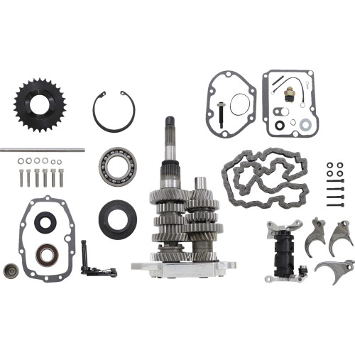 Baker Drivetrain Direct Drive Gear Set - 6-Speed - Polished Dd6-411L-02