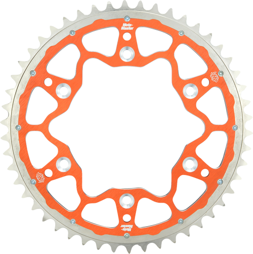 MOTO-MASTER 620073551 Moto-Master Fusion Series Dual Ring Sprocket (Orange, 520-51T) 620073551