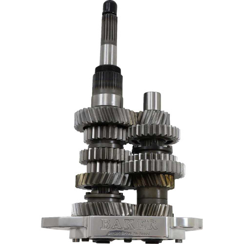 BAKER DRIVETRAIN DD6411PL02 Baker Drivetrain Direct Drive Gear Set - 6-Speed - Polished Dd6-411Pl-02