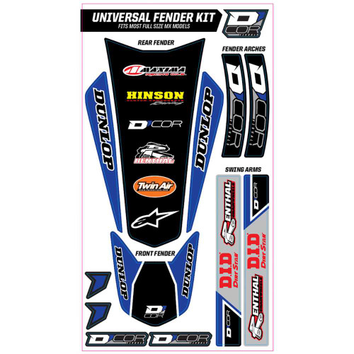 D'COR VISUALS 1550100 D'Cor Visuals Universal Trim Kit - Blue 15-50-100