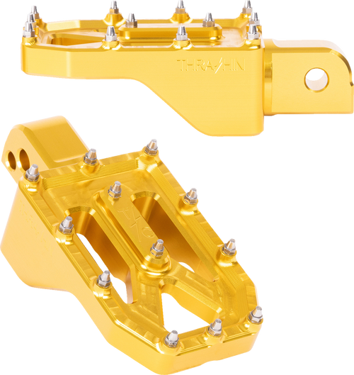 Thrashin Supply Co. Footpegs Aggressor Rear M8 Softail Gold Tsc-2022-5-Sr