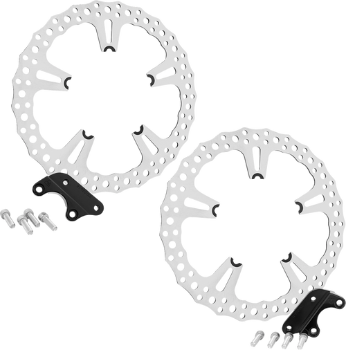 Arlen Ness Rotor Kit Jagged 15" Left And Right Vrod 300-096