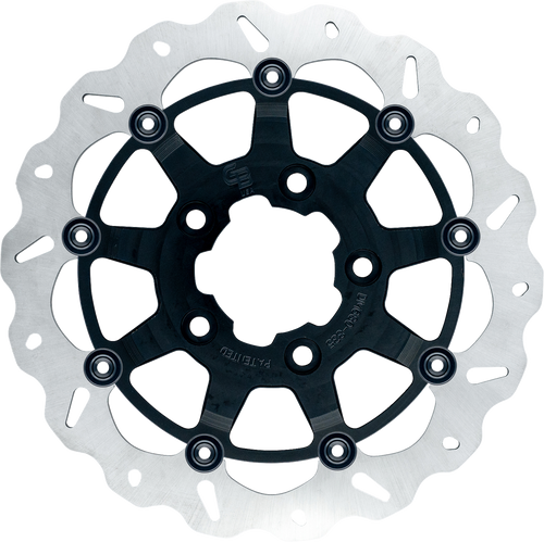 Gbrakes Brake Rotor Front 13" Wave Floating Blk Gbdu009