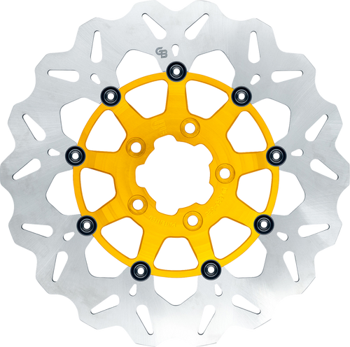 Gbrakes GBDU016 Gbrakes Brake Rotor Rear Floating Wave Gold Gbdu016