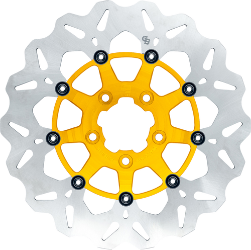 Gbrakes GBDU025 Gbrakes Brake Rotor Rear Wave Floating Gold Gbdu025