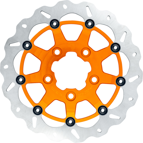 Gbrakes GBDU037 Gbrakes Brake Rotor Front 13"Nb Wave Floating Orange Gbdu037