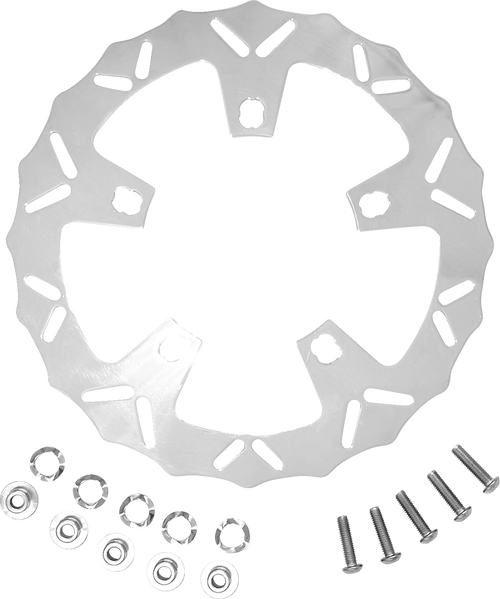 COASTAL MOTO CM-FR-118DRP Coastal Moto Rotor Front 11.8" Diameter Dragon Touring Polished 2014- Cm-Fr-118Drp