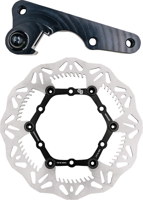 Gbrakes GBDOS4 Gbrakes Brake Rotor Kit 270Mm Floating Wave Rotor + Bracket Gbdos4
