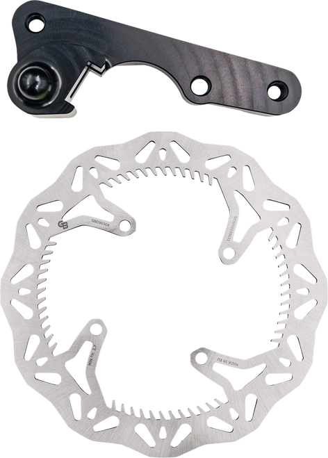 Gbrakes GBDOS216 Gbrakes Brake Rotor Kit 270Mm Solid Mount Wave Rotor + Bracket Gbdos216