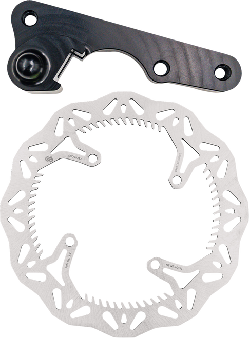 Gbrakes GBDOS217 Gbrakes Brake Rotor Kit 270Mm Solid Mount Wave Rotor + Bracket Gbdos217