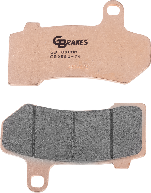 Gbrakes Brake Pad Hh Sintered Gb0582-70 Gb0582-70