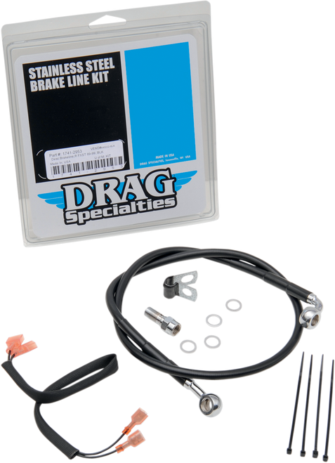 DRAG SPECIALTIES Drag Specialties Brakeline R Fxst89-99 Bk
