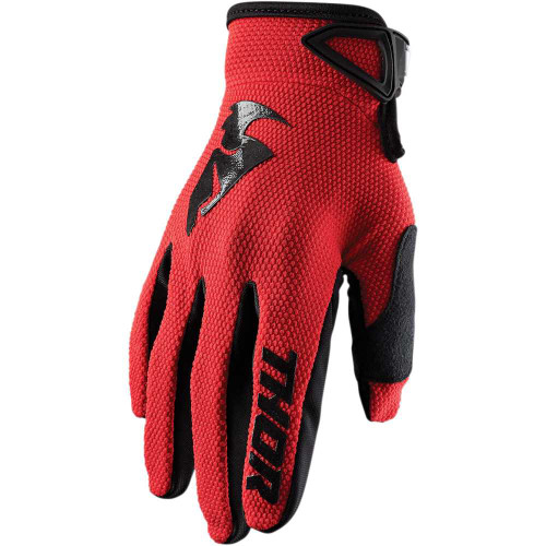 THOR 3330-5874 Thor Sector Gloves - Red/Black - Large
