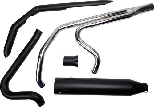 KHROME WERKS 200785-SR Khrome Werks Exhaust System Outlaw-Sr Black W/O End Cap 200785-Sr
