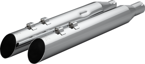 KHROME WERKS 40FSL-1012-CHR Khrome Werks Muffler 4.0" M8 Slash Up Ripper Baffle Chrome 40Fsl-1012-Chr