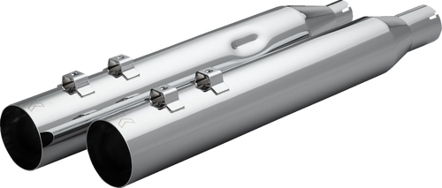 KHROME WERKS 40FST-1012-CHR Khrome Werks Muffler 4.0" M8 Straight Cut Ripper Baffle Chrome 40Fst-1012-Chr